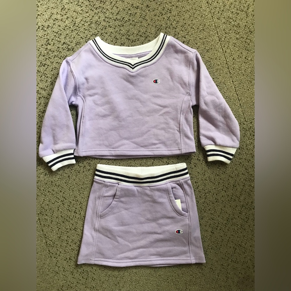 Champion Girls' Lavender Sweatshirt & Skort Set
